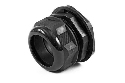 Hammond 1427NCGM63B 1427NCG Liquid-Tight Cordgrip, Black Nylon, M63x1.5 Thread, Wire Diameter 37 mm-44 mm, 63 mm Mounting Hole, IP68, Standard Length.