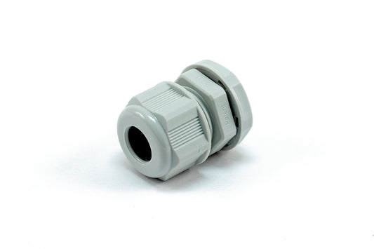 Hammond 1427NCGPG11G 1427NCG Liquid-Tight Cordgrip, Gray Nylon, PG11 Thread, Wire Diameter 5 mm-10 mm, 19 mm Mounting Hole, IP68, Standard Length.