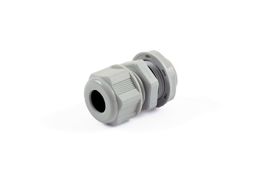 Hammond 1427NCGPG11LG 1427NCG Liquid-Tight Cordgrip, Gray Nylon, PG11 Thread, Wire Diameter 5 mm-10 mm, 19 mm Mounting Hole, IP68, Extra Long.