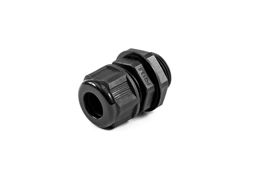 Hammond 1427NCGPG13LB 1427NCG Liquid-Tight Cordgrip, Black Nylon, PG13 Thread, Wire Diameter 6 mm-12 mm, 21 mm Mounting Hole, IP68, Extra Long.