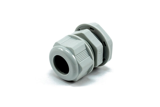 Hammond 1427NCGPG16G 1427NCG Liquid-Tight Cordgrip, Gray Nylon, PG16 Thread, Wire Diameter 10 mm-14 mm, 23 mm Mounting Hole, IP68, Standard Length.