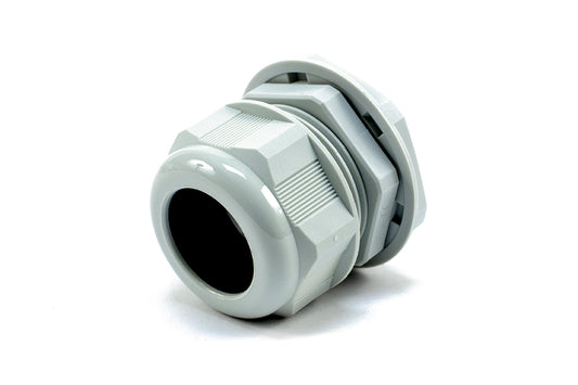 Hammond 1427NCGPG36G 1427NCG Liquid-Tight Cordgrip, Gray Nylon, PG36 Thread, Wire Diameter 22 mm-32 mm, 48 mm Mounting Hole, IP68, Standard Length.