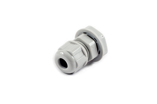 Hammond 1427NCGPG7G 1427NCG Liquid-Tight Cordgrip, Gray Nylon, PG7 Thread, Wire Diameter 3 mm-7 mm, 13 mm Mounting Hole, IP68, Standard Length.