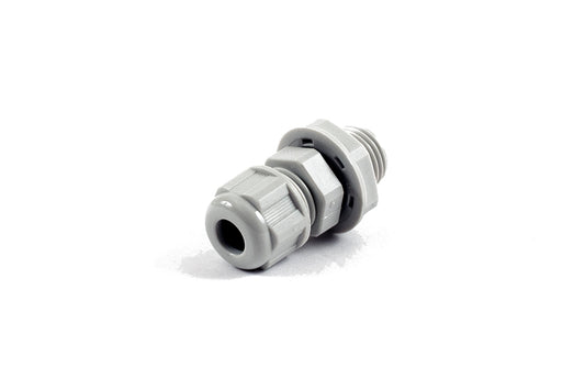Hammond 1427NCGPG7LG 1427NCG Liquid-Tight Cordgrip, Gray Nylon, PG7 Thread, Wire Diameter 3 mm-7 mm, 13 mm Mounting Hole, IP68, Extra Long.