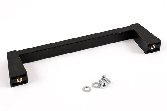 Hammond 1427WBB 1427 Series Metal Handle with Plastic Posts, Black Posts/Black Extrusion, 6.00" Mounting Centers, 1.64" Depth, 0.52" Width, M4-0.7 Thread.