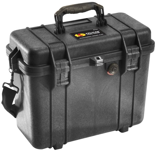 Pelican 1430 Protector Top Loader Case with Foam, Black (ID 13.56" x 5.76" x 11.70") Mfr# 1430-000-110