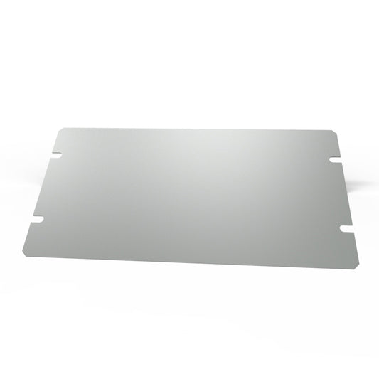 Hammond 1431-10 1441 Series Steel Bottom Panel, 8.00" x 4.00", ASA 61 Gray Powder Coat, For 1441-9/1441-10 Chassis.
