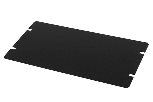 Hammond 1431-10BK3 1441 Series Steel Bottom Panel, 8.00" x 4.00", Satin Black Powder Coat, For 1441-9/1441-10 Chassis.