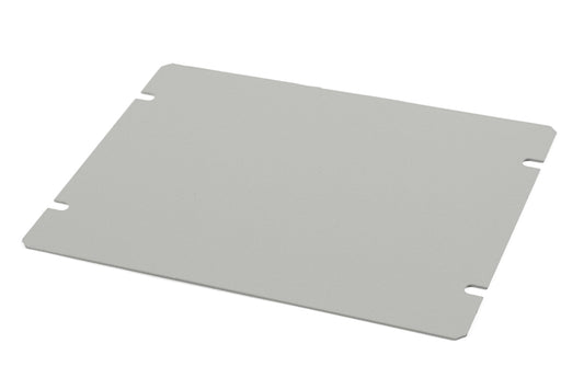 Hammond 1431-12 1441 Series Steel Bottom Panel, 7.00" x 5.00", ASA 61 Gray Powder Coat, For 1441-12 Chassis.