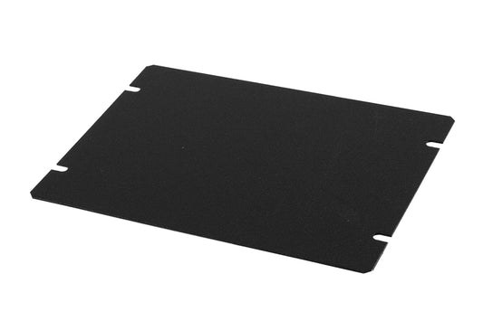 Hammond 1431-12BK3 1441 Series Steel Bottom Panel, 7.00" x 5.00", Satin Black Powder Coat, For 1441-12 Chassis.