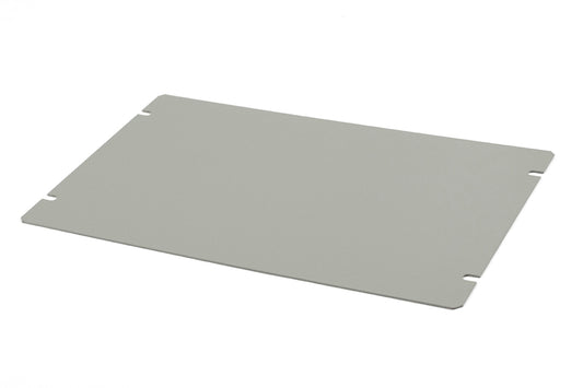 Hammond 1431-16 1441 Series Steel Bottom Panel, 10.00" x 6.00", ASA 61 Gray Powder Coat, For 1441-15/1441-16 Chassis.