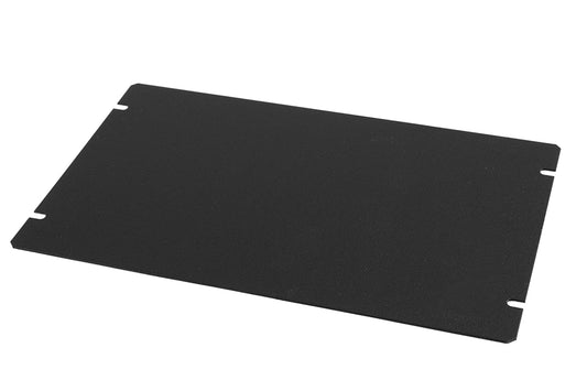 Hammond 1431-16BK3 1441 Series Steel Bottom Panel, 10.00" x 6.00", Satin Black Powder Coat, For 1441-15/1441-16 Chassis.