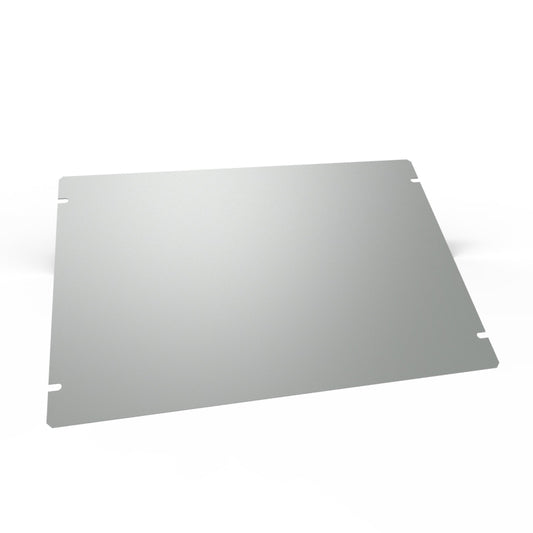 Hammond 1431-22 1441 Series Steel Bottom Panel, 12.00" x 8.00", ASA 61 Gray Powder Coat, For 1441-22/1441-24 Chassis.