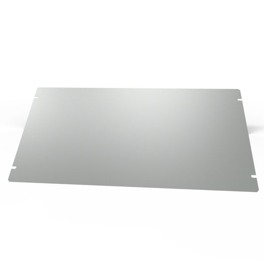 Hammond 1431-26 1441 Series Steel Bottom Panel, 16.00" x 8.00", ASA 61 Gray Powder Coat, For 1441-26/1441-28 Chassis.