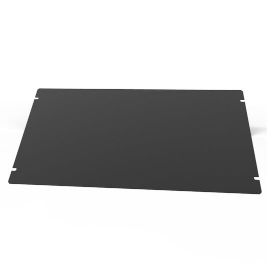 Hammond 1431-26BK3 1441 Series Steel Bottom Panel, 16.00" x 8.00", Satin Black Powder Coat, For 1441-26/1441-28 Chassis.