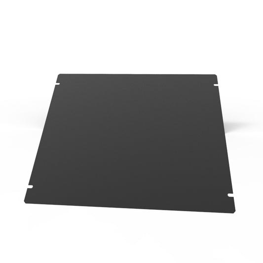 Hammond 1431-29BK3 1441 Series Steel Bottom Panel, 12.00" x 10.00", Satin Black Powder Coat, For 1441-29 Chassis.