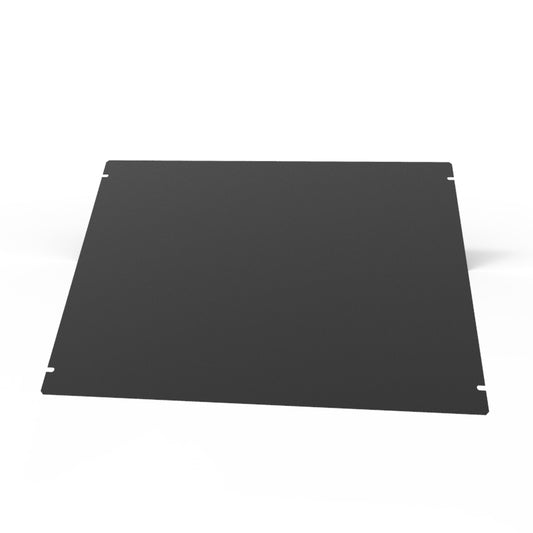 Hammond 1431-34BK3 1441 Series Steel Bottom Panel, 17.00" x 12.00", Satin Black Powder Coat, For 1441-34/1441-36 Chassis.