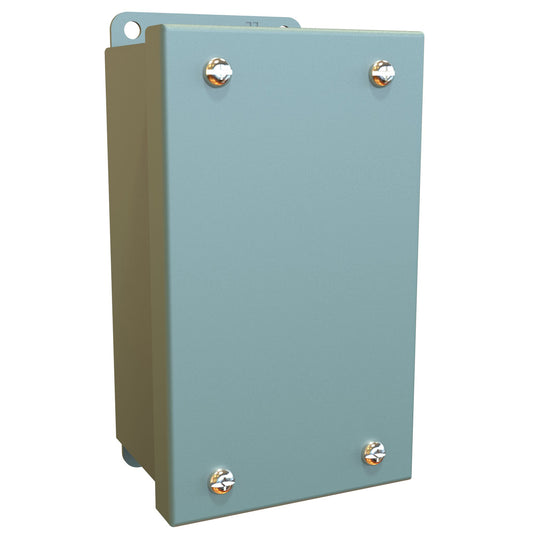 Hammond 1436B N12 Junction Box, Lift-Off Cover with Screws - 5.7" x 3.2" x 2.7" - Steel/Gray