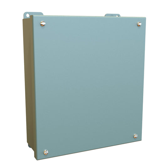 Hammond 1436K N12 Junction Box, Lift-Off Cover with Screws - 9.5" x 8.5" x 3.00" - Steel/Gray