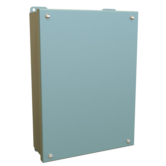 Hammond 1436O N12 Junction Box, Lift-Off Cover with Screws - 11.7" x 8.5" x 3.00" - Steel/Gray