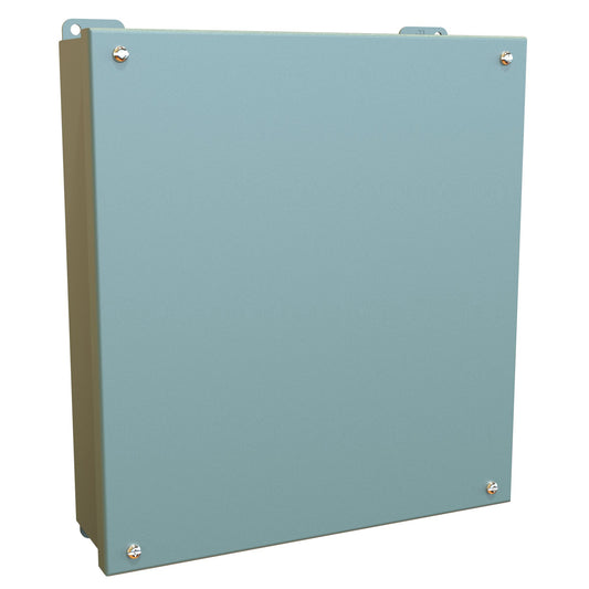 Hammond 1436S N12 Junction Box, Lift-Off Cover with Screws - 11.7" x 10.7" x 3.00" - Steel/Gray