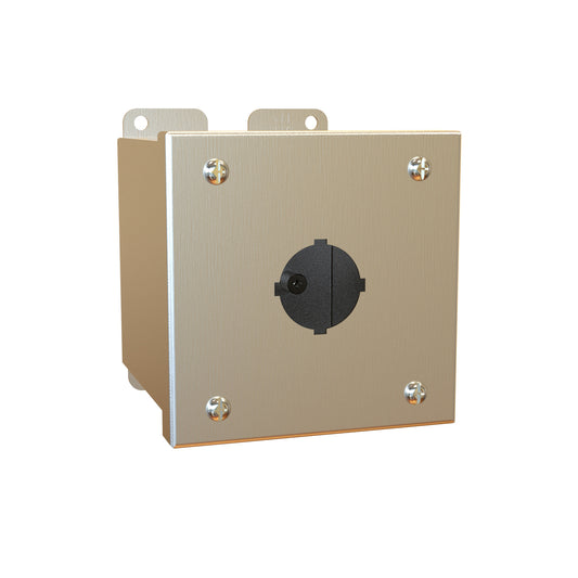 Hammond 1437SSA Pushbutton Enclosure - Extra Deep - 1 PB x 30.5mm - 304 Stainless Steel