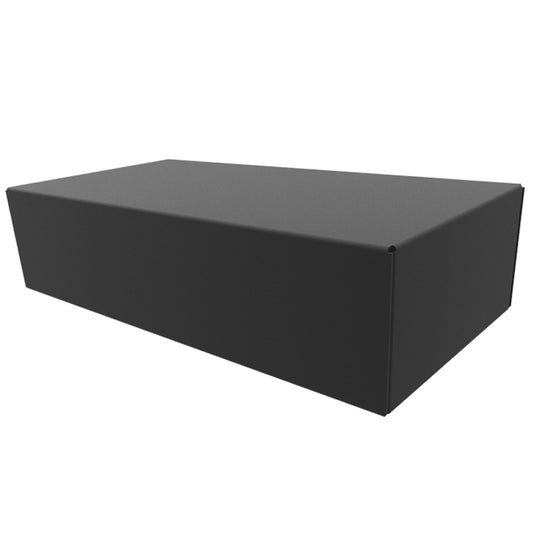 Hammond 1441-10BK3 1441 Series Steel Chassis, 20 Gauge, 8.00" x 4.00" x 2.00", Satin Black Powder Coat.