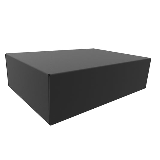Hammond 1441-12BK3 1441 Series Steel Chassis, 20 Gauge, 7.00" x 5.00" x 2.00", Satin Black Powder Coat.