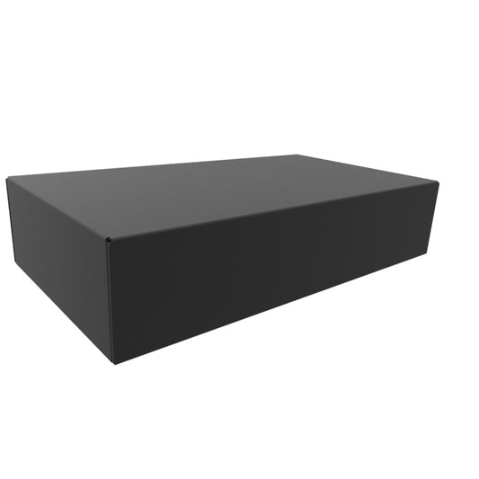 Hammond 1441-14BK3 1441 Series Steel Chassis, 20 Gauge, 9.00" x 5.00" x 2.00", Satin Black Powder Coat.