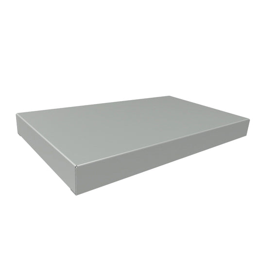 Hammond 1441-15 1441 Series Steel Chassis, 20 Gauge, 10.00" x 6.00" x 1.00", ASA 61 Gray Powder Coat.