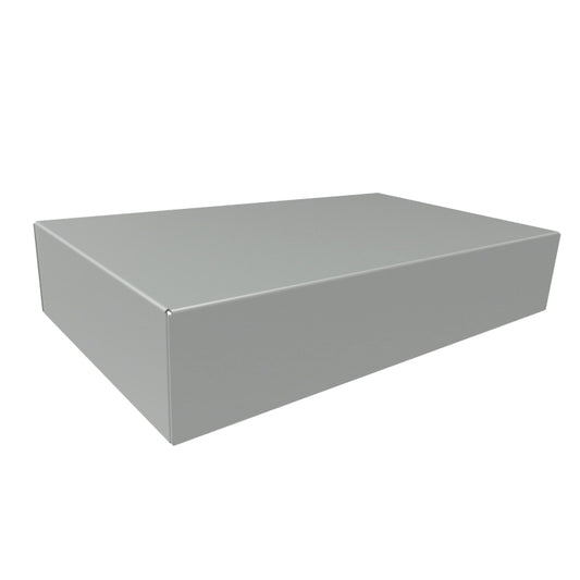 Hammond 1441-16 1441 Series Steel Chassis, 20 Gauge, 10.00" x 6.00" x 2.00", ASA 61 Gray Powder Coat.