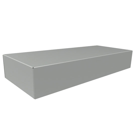 Hammond 1441-18 1441 Series Steel Chassis, 20 Gauge, 13.50" x 5.00" x 2.00", ASA 61 Gray Powder Coat.
