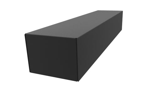 Hammond 1441-20BK3 1441 Series Steel Chassis, 20 Gauge, 17.00" x 4.00" x 3.00", Satin Black Powder Coat.