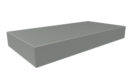 Hammond 1441-26 1441 Series Steel Chassis, 20 Gauge, 16.00" x 8.00" x 2.00", ASA 61 Gray Powder Coat.