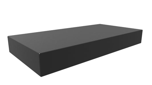 Hammond 1441-26BK3 1441 Series Steel Chassis, 20 Gauge, 16.00" x 8.00" x 2.00", Satin Black Powder Coat.