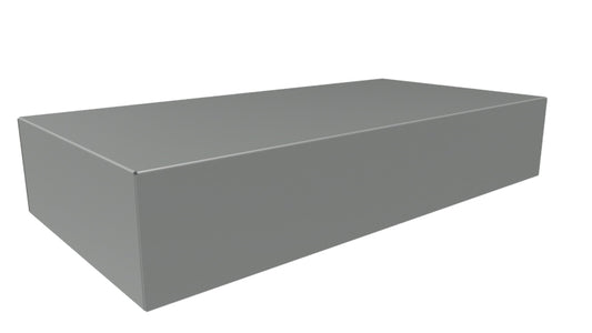 Hammond 1441-28 1441 Series Steel Chassis, 20 Gauge, 16.00" x 8.00" x 3.00", ASA 61 Gray Powder Coat.