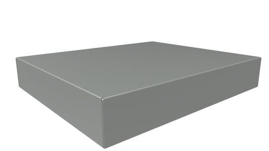 Hammond 1441-29 1441 Series Steel Chassis, 20 Gauge, 12.00" x 10.00" x 2.00", ASA 61 Gray Powder Coat.