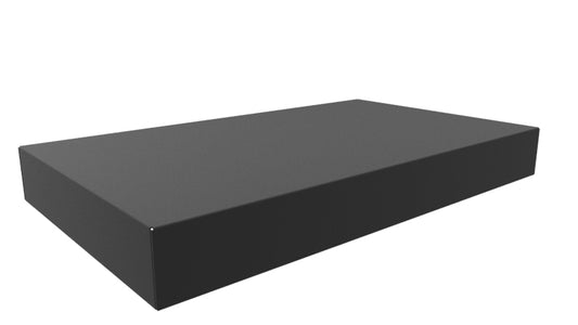 Hammond 1441-30BK3 1441 Series Steel Chassis, 20 Gauge, 17.00" x 10.00" x 2.00", Satin Black Powder Coat.