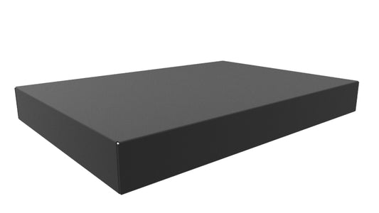 Hammond 1441-34BK3 1441 Series Steel Chassis, 18 Gauge, 17.00" x 12.00" x 2.00", Satin Black Powder Coat.