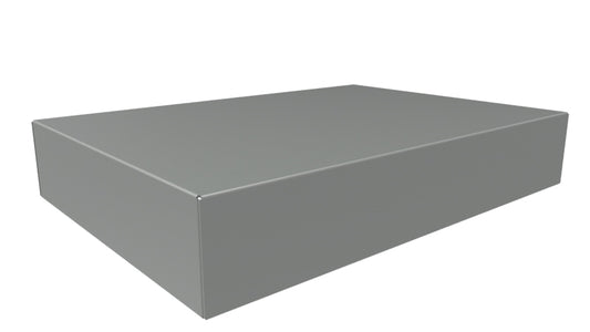Hammond 1441-36 1441 Series Steel Chassis, 18 Gauge, 17.00" x 12.00" x 3.00", ASA 61 Gray Powder Coat.