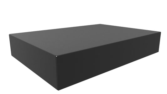 Hammond 1441-36BK3 1441 Series Steel Chassis, 18 Gauge, 17.00" x 12.00" x 3.00", Satin Black Powder Coat.