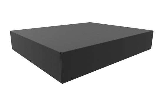 Hammond 1441-38BK3 1441 Series Steel Chassis, 18 Gauge, 17.00" x 14.00" x 3.00", Satin Black Powder Coat.