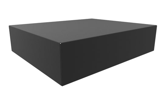 Hammond 1441-40BK3 1441 Series Steel Chassis, 18 Gauge, 17.00" x 14.00" x 4.00", Satin Black Powder Coat.