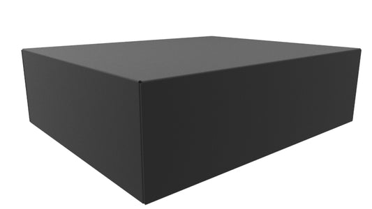 Hammond 1441-42BK3 1441 Series Steel Chassis, 18 Gauge, 17.00" x 14.00" x 5.00", Satin Black Powder Coat.