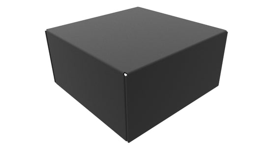 Hammond 1441-6BK3 1441 Series Steel Chassis, 20 Gauge, 4.00" x 4.00" x 2.00", Satin Black Powder Coat.