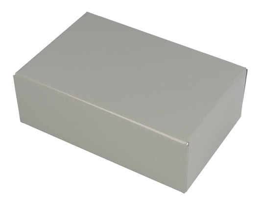 Hammond 1441-8 1441 Series Steel Chassis, 20 Gauge, 6.00" x 4.00" x 2.00", ASA 61 Gray Powder Coat.