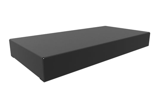 Hammond 1441-9BK3 1441 Series Steel Chassis, 20 Gauge, 8.00" x 4.00" x 1.00", Satin Black Powder Coat.