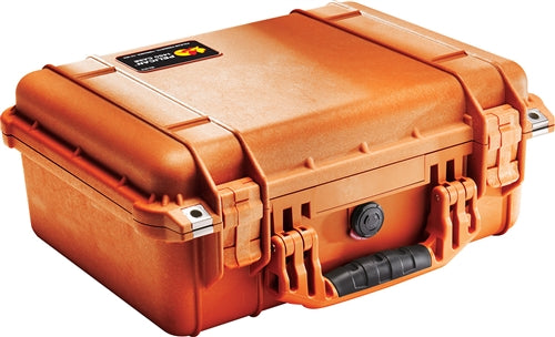 Pelican 1450NF Protector Case with No Foam (Empty), Orange (ID 14.66" x 10.24" x 6.12") Mfr# 1450-001-150