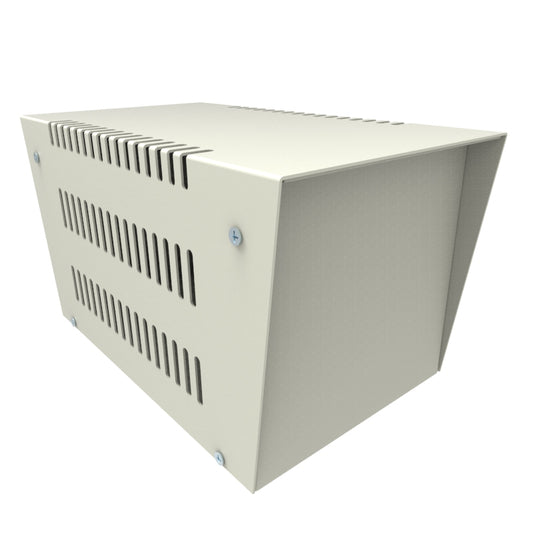 Hammond 1453B 1453 Series Heavy Duty Steel Instrument Enclosure, Vented Top, 6.00" x 6.00" x 9.50", Beige Powder Coat.