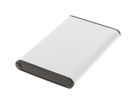 Hammond 1455A1002 1455 Series Extruded Aluminum Enclosure, Plastic End Panels, Without Sliding Plate, 100 mm x 70 mm x 12 mm, Clear Anodized.
